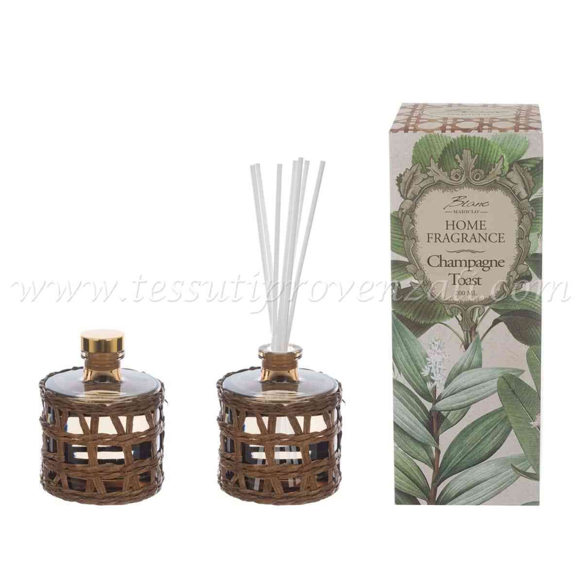 Blanc Mariclo profumo per ambienti con bastoncini 200 ml serie Selva Barocca profumazione Champagne