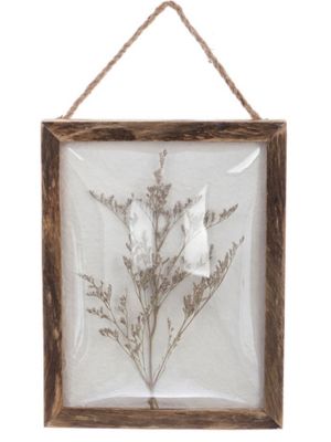 Blanc Mariclo quadretto con fiori secchi serie Erbario d'Arte cm.19x6x25 h. - variante 3