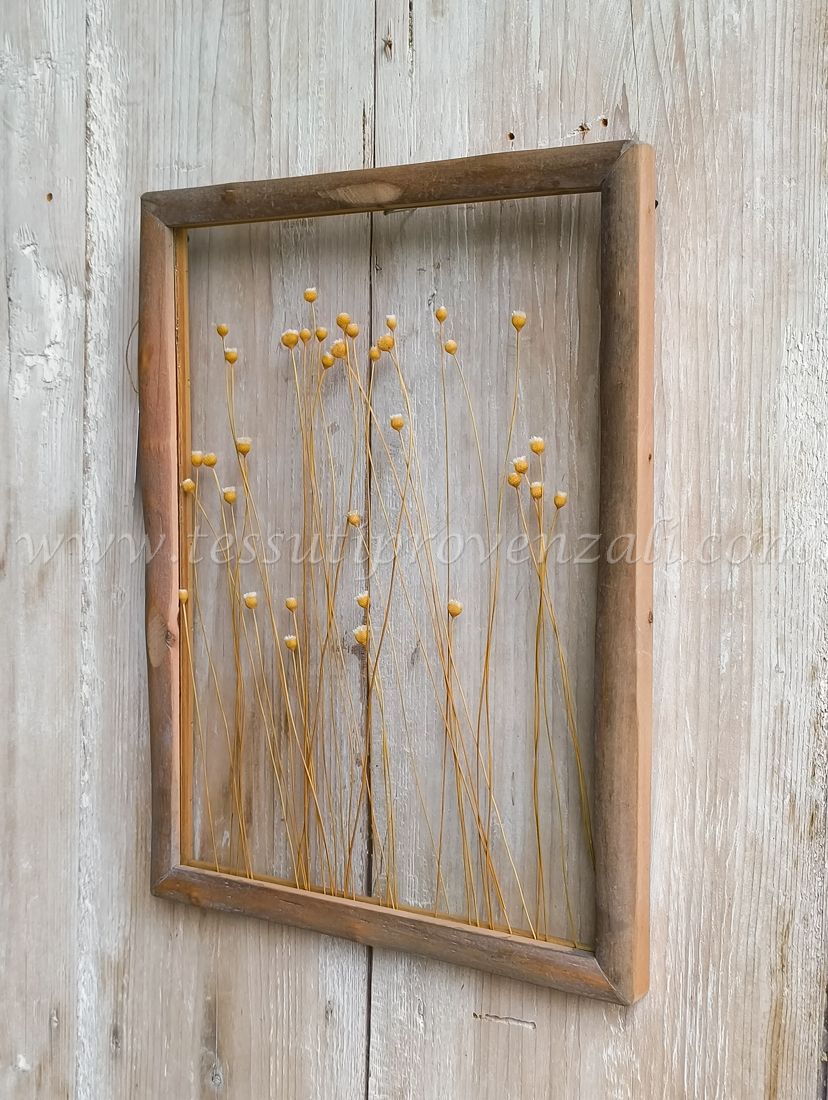 Blanc Mariclo quadro con fiori secchi serie Erbario d'Arte cm.30x40 h. - variante 1