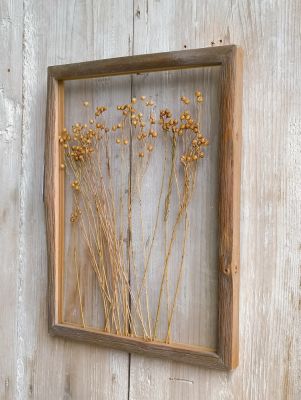 Blanc Mariclo quadro con fiori secchi serie Erbario d'Arte cm.30x40 h. - variante 3