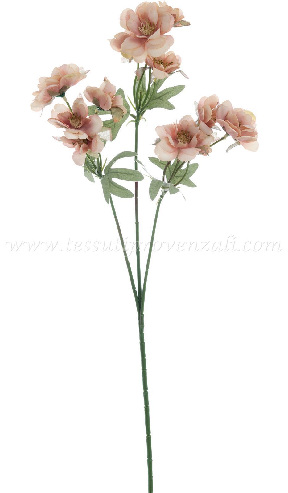 Blanc Mariclo ranuncoli butterfly artificiali serie Florilegio variante rosa h. 60 cm.
