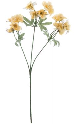 Blanc Mariclo ranuncoli butterfly artificiali serie Florilegio variante giallo h. 60 cm.