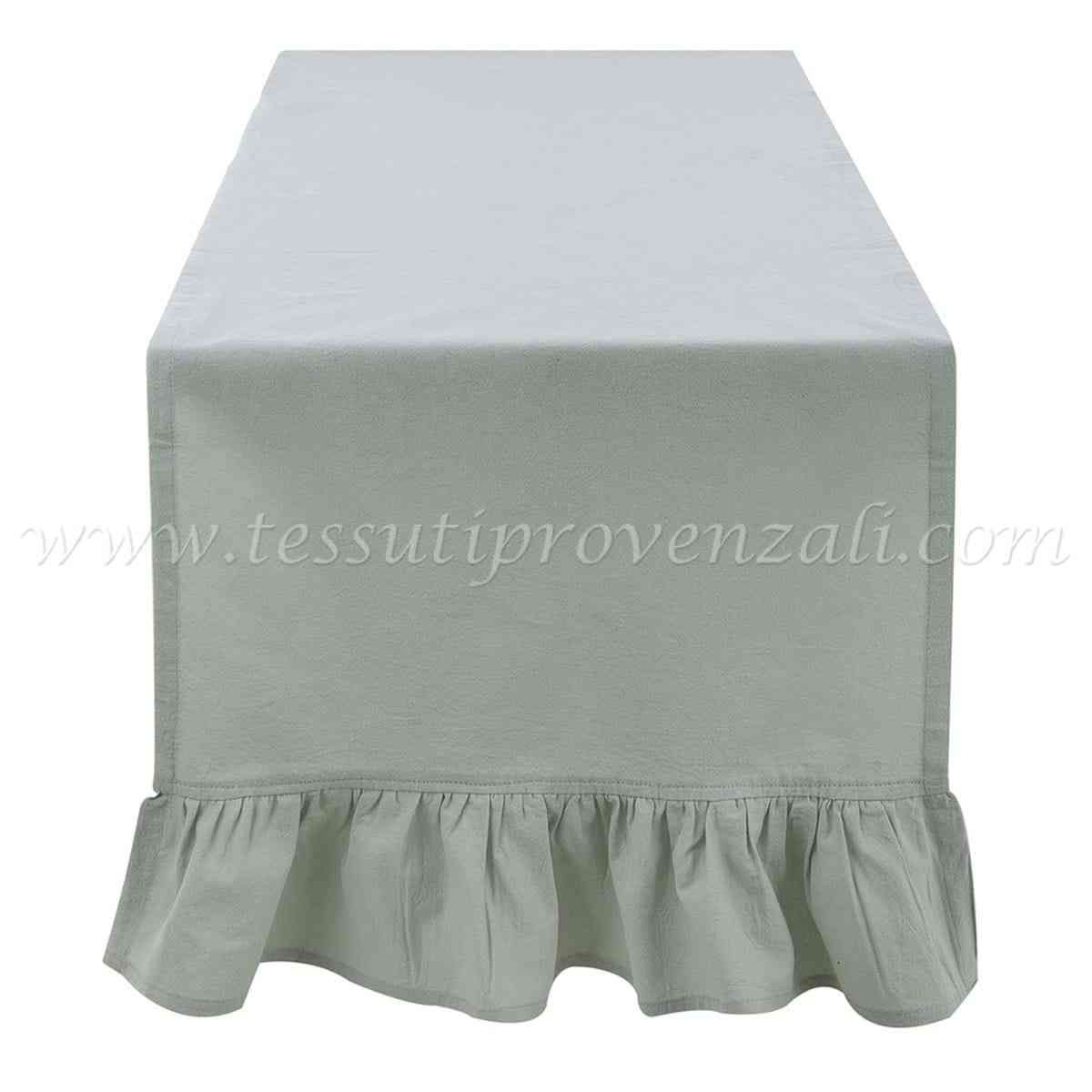 Blanc Mariclo runner serie Frill colore verde chiaro