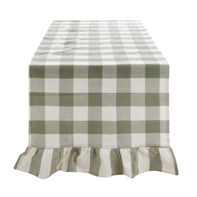 Blanc Mariclo runner/striscia centrotavola serie Bolgheri colore verde