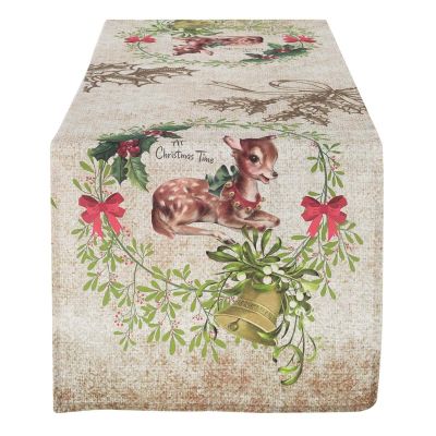 Blanc Mariclo runner / striscia centrotavola serie Dear Bambi country chic