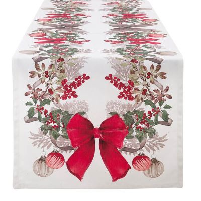 Blanc Mariclo runner/striscia centrotavola serie Sinfonia Natalizia