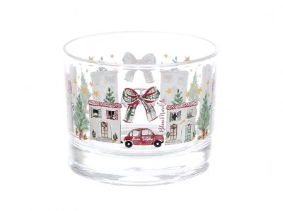 Blanc Mariclo set 6 coppette in vetro serie Natale Italiano
