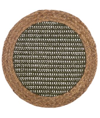 Blanc Mariclo sottopiatto serie Raffia diametro cm.38 colore verde