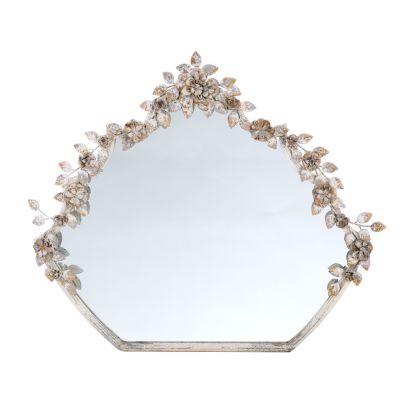 Blanc Mariclo specchio serie Eurydice shabby chic cm.70x58 h.