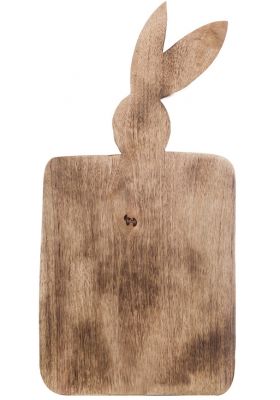 Blanc Mariclo' tagliere coniglietto in legno serie Zerlina misura grande cm.25x50