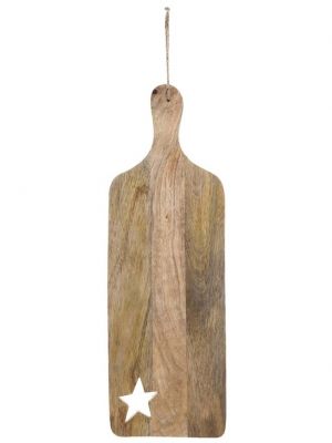 Blanc Mariclo' tagliere in legno serie Storie di Cantastorie cm.50x17