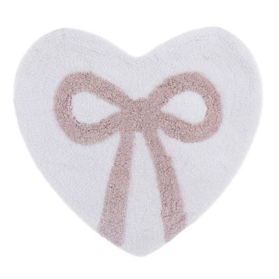 Blanc Mariclo tappeto a forma di cuore serie Fiocco Pop cm. 50x50