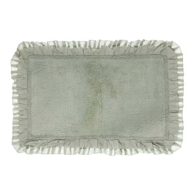 Blanc Mariclo tappeto con doppia balza cm.50x80 colore verde