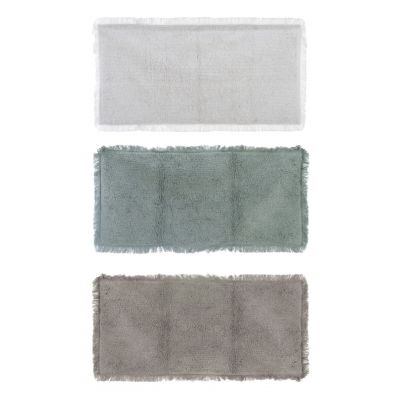 Blanc Mariclo tappeto con frange serie Natural Attitude cm.50x110 colore verde