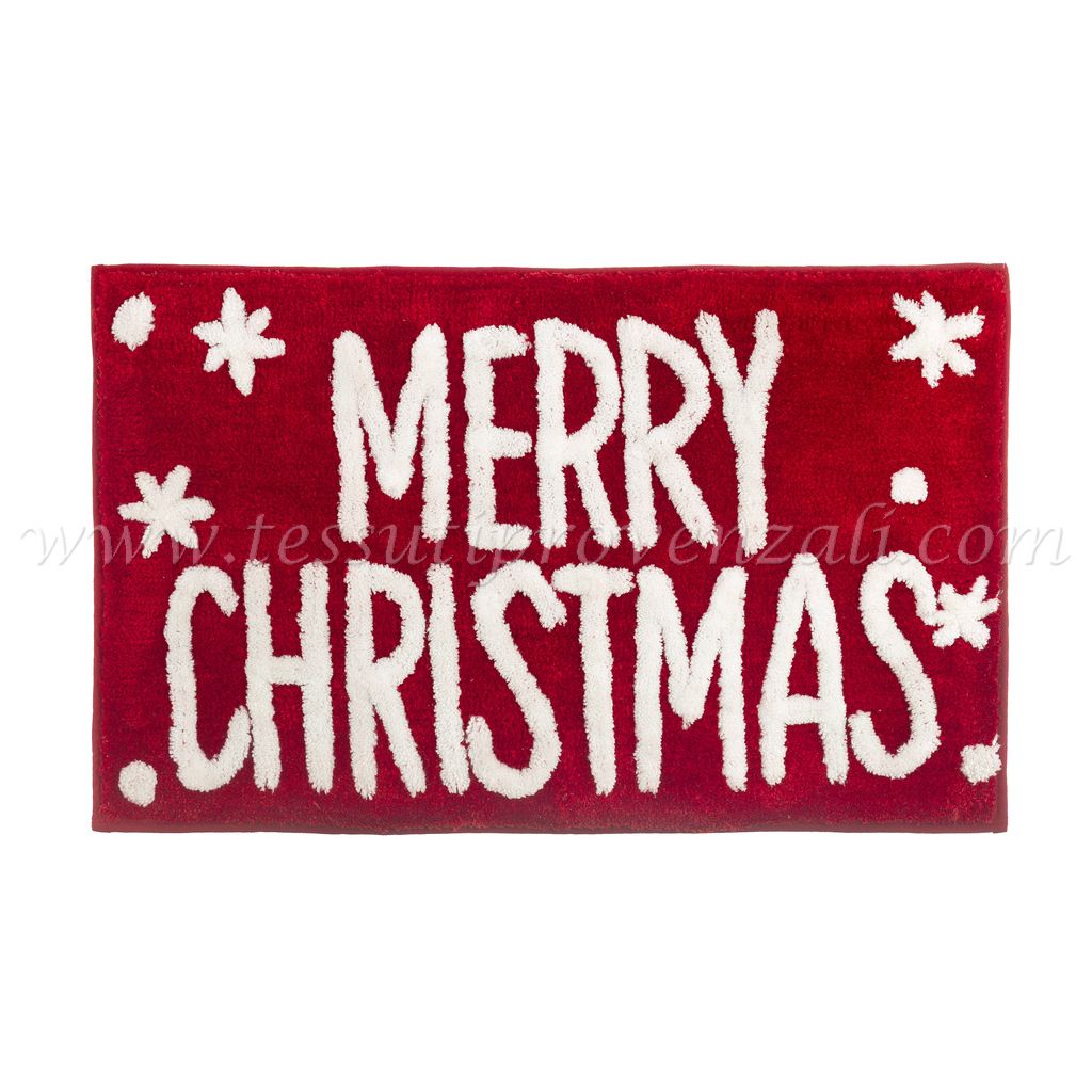Blanc Mariclo tappeto in cotone serie Merry Christmas cm. 50x80