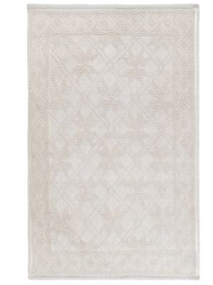 Blanc Mariclo tappeto jacquard serie Natural Attitude cm.45x75 colore panna