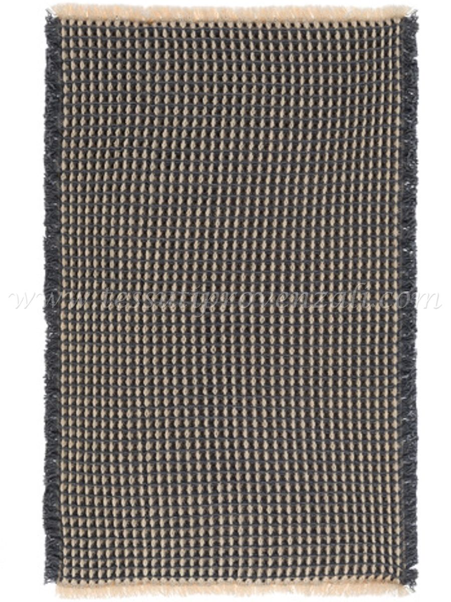 Blanc Mariclo tappeto nido d'ape serie Waffle cm.45x70 colore grigio e avorio