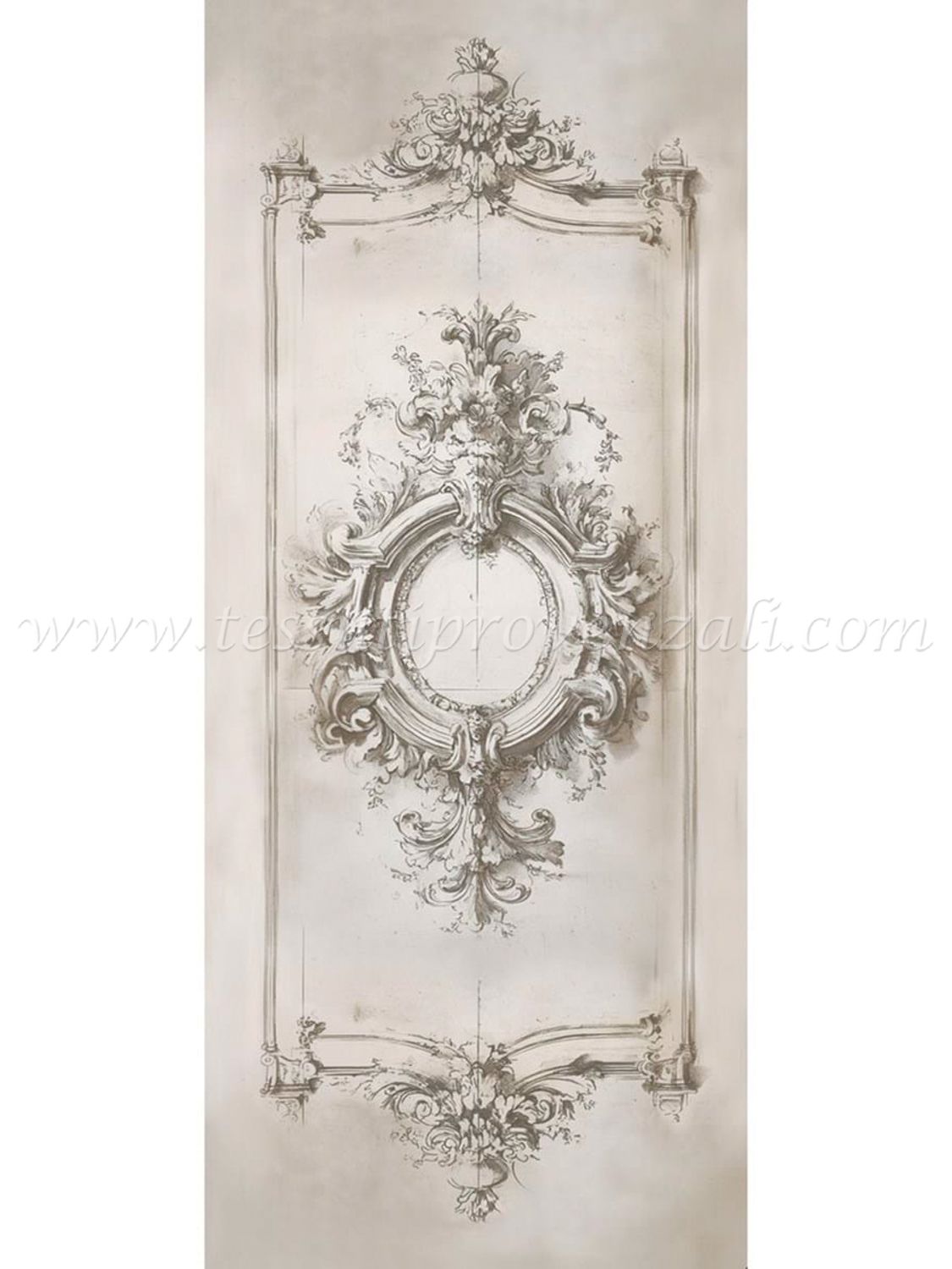 Blanc Mariclo tappeto/passatoia serie Baroque Collection cm.74x180