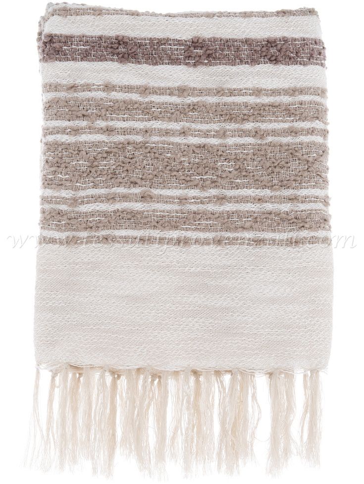 Blanc Mariclo' telo copritutto con frange serie Eclectic Day cm.125x150 - variante 4