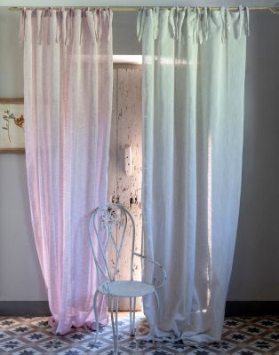 Blanc Mariclo' tendone melange serie Sorbetto colore rosa cm.145x300 h.