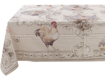 Blanc Mariclo tovaglia con serie Coco cm.160x220