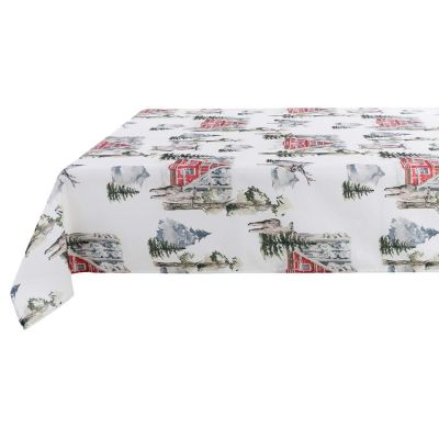 Blanc Mariclo tovaglia / copritavolo serie Baita Collection cm. 140 x 300