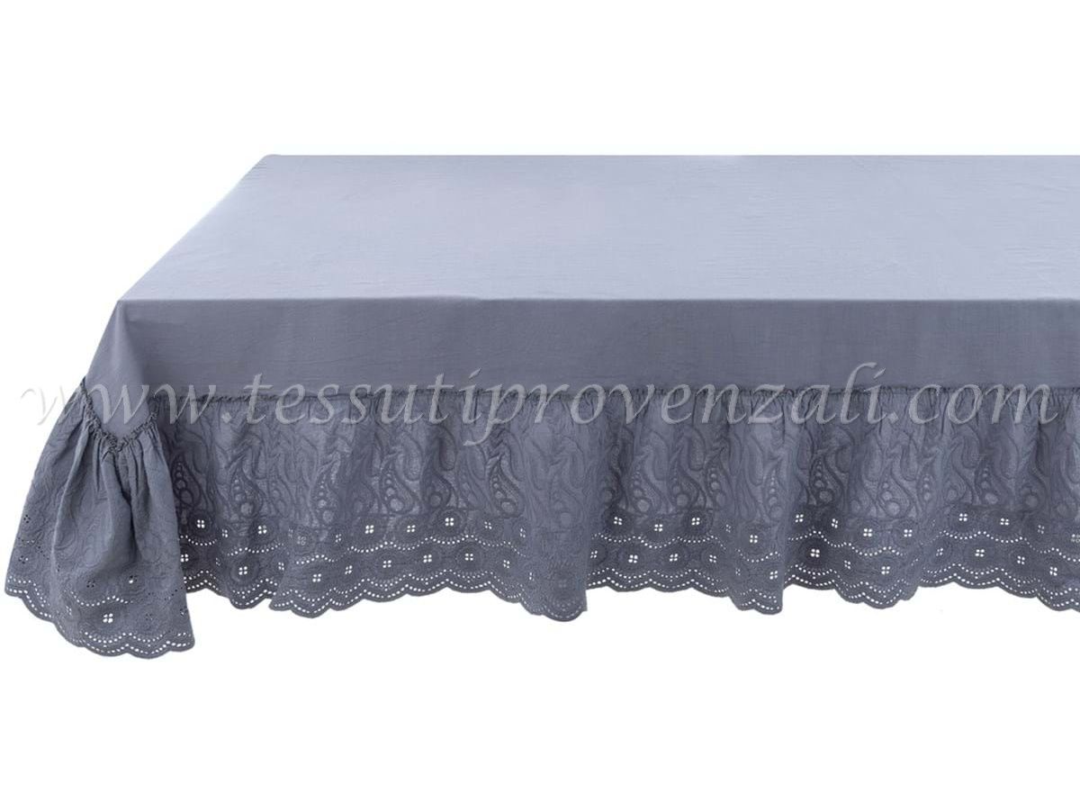 Blanc Mariclo tovaglia/copritavolo serie Tintoretto cm.200x200 colore blu avio