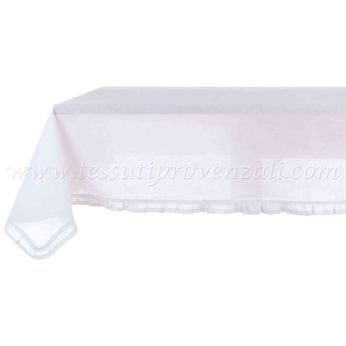 Blanc Mariclo tovaglia rettangolare serie Infinity bianco cm. 150x200