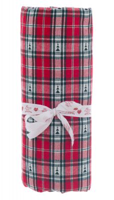 Blanc Mariclo tovaglia serie Nel cuore delle Alpi cm.140x180 variante alberelli