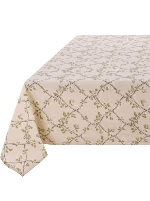 Blanc Mariclo tovaglia serie Rami d'Amore variante Intreccio floreale cm. 140x180