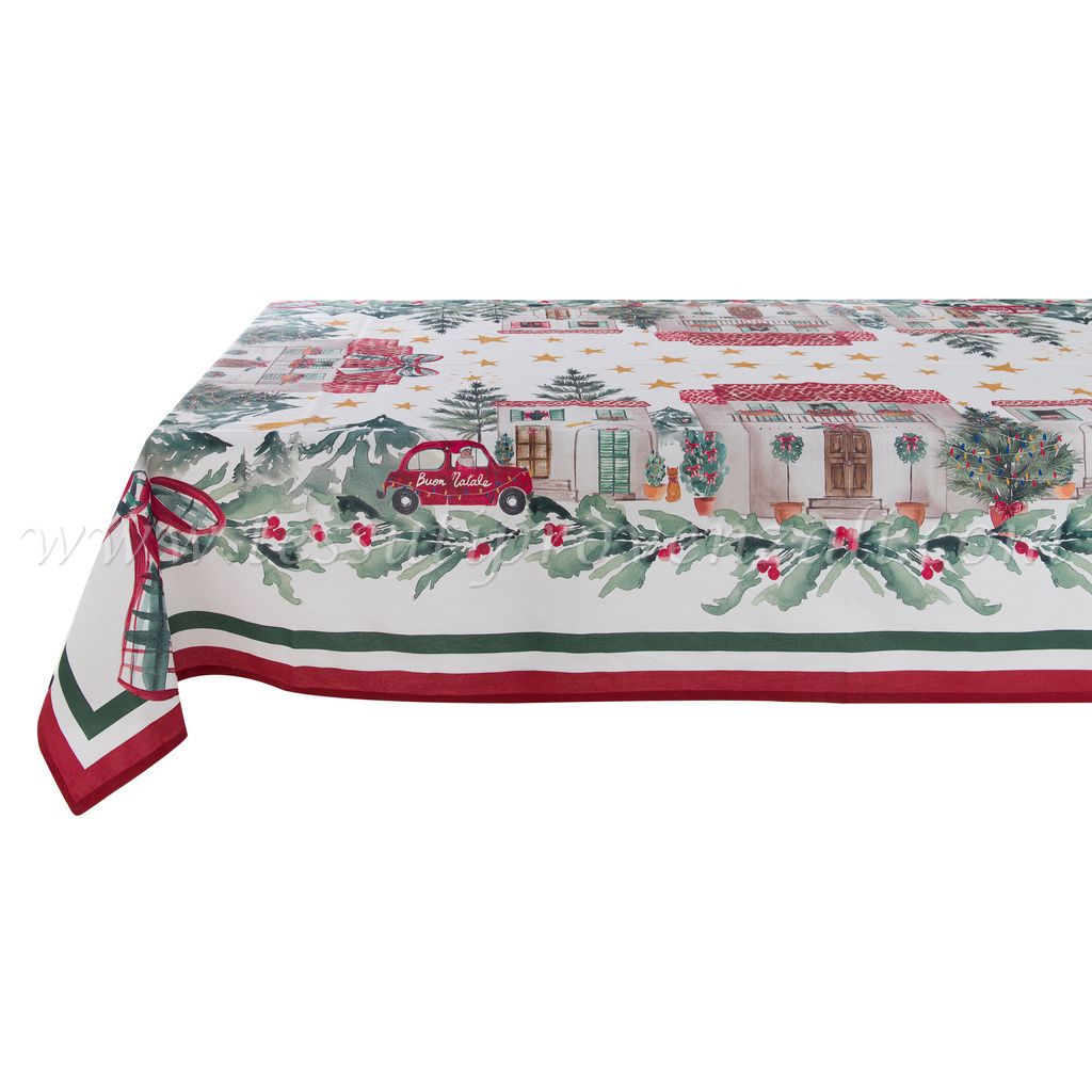 Blanc Mariclo tovaglia serie Un Natale Italiano cm.150x240