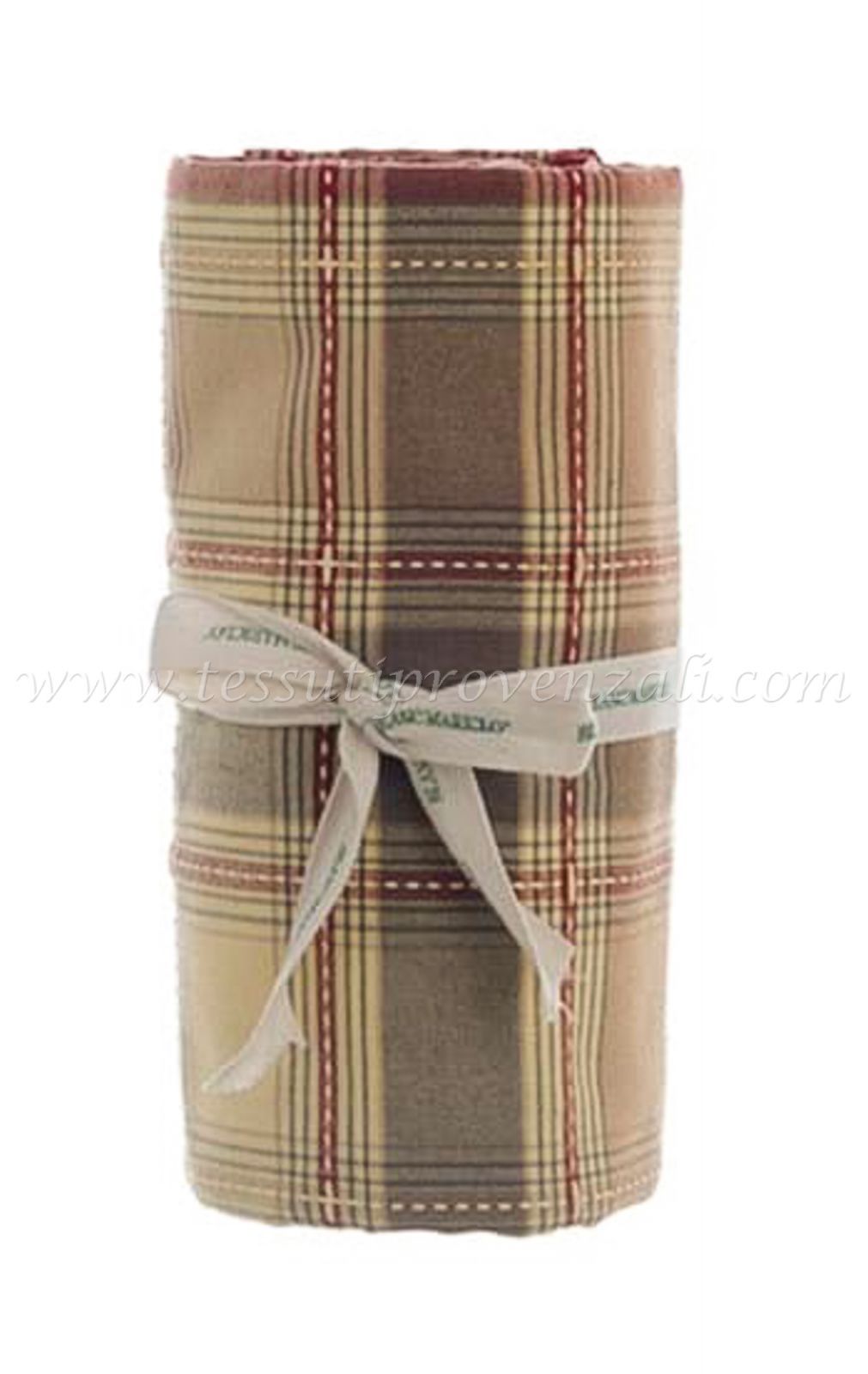 Blanc Mariclo tovaglia serie Zucche di Sogno cm. 140x180 variante tartan giallo