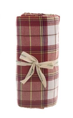 Blanc Mariclo tovaglia serie Zucche di Sogno cm. 140x180 variante tartan rosso mattone