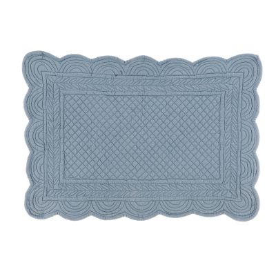 Blanc Mariclo tovaglietta americana boutis serie Carmen colore azzurro polvere