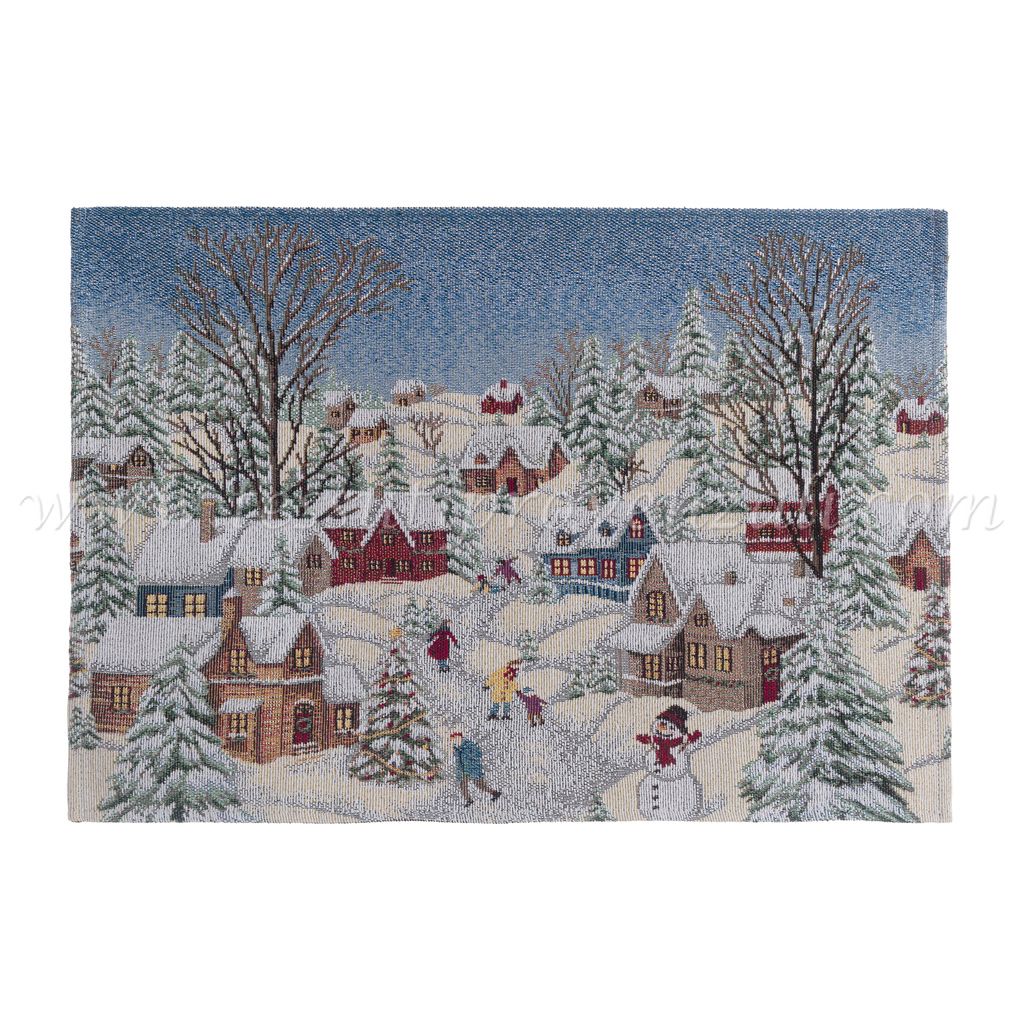 Blanc Mariclo tovaglietta gobelin serie Borgo Alpino cm. 33x48