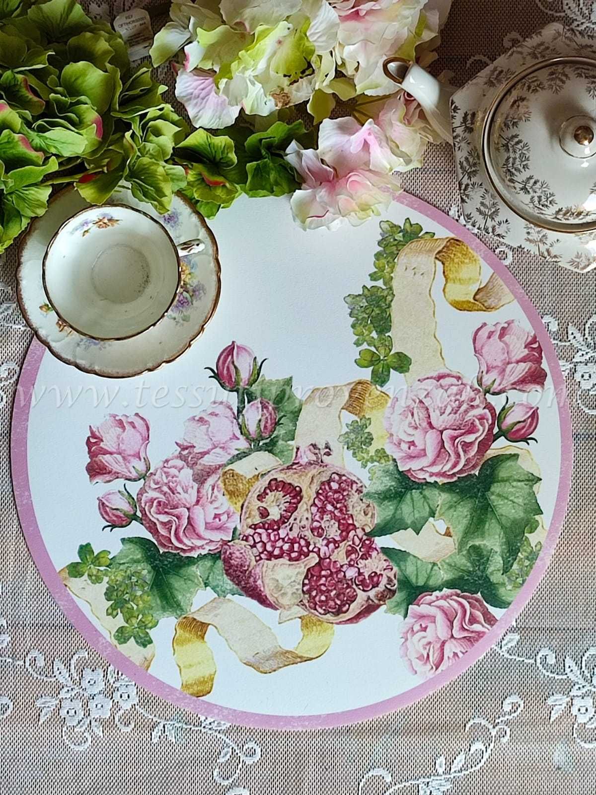Blanc Mariclo' tovaglietta in vinile serie Dea della Fortuna