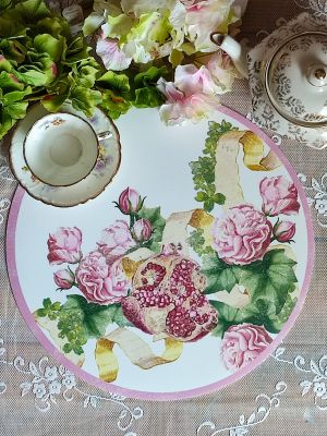 Blanc Mariclo' tovaglietta in vinile serie Dea della Fortuna