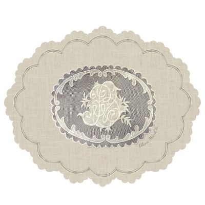 Blanc Mariclo tovaglietta in vinile serie Dentelle cm.48x39