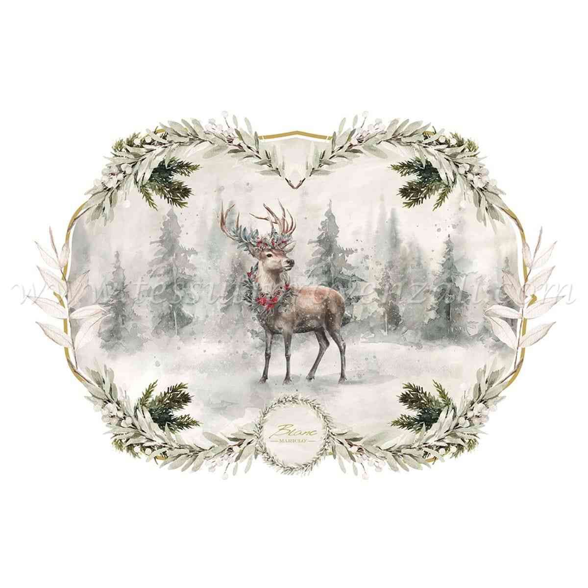 Blanc Mariclo tovaglietta in vinile serie Gran Paradiso cm.48x33