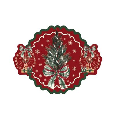 Blanc Mariclo tovaglietta in vinile serie Un Natale Italiano cm. 37x50