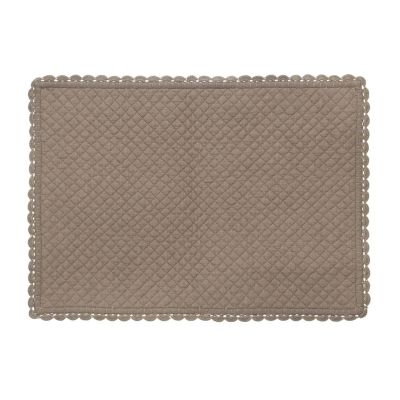 Blanc Mariclo tovaglietta rettangolare trapuntata serie Dentelle Carmen cm. 35x50 colore beige