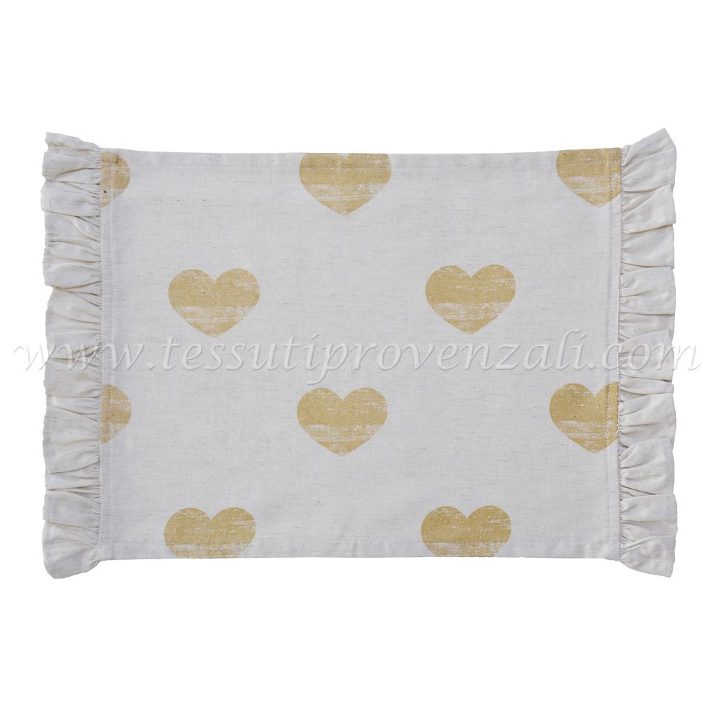 Blanc Mariclo tovaglietta serie Cuori Elite cm. 35x42
