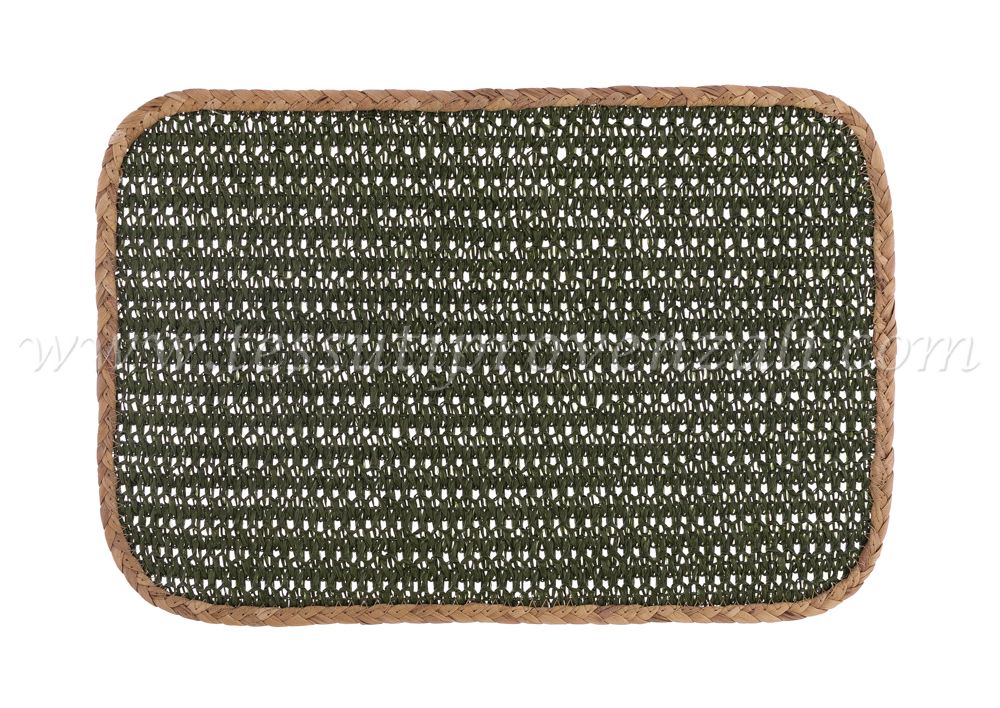 Blanc Mariclo tovaglietta/sottopiatto serie Raffia cm.30x45 colore verde