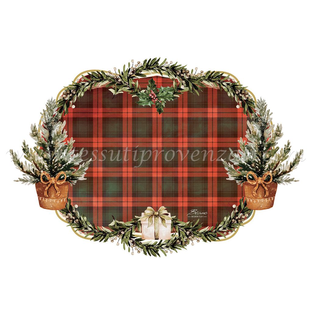 Blanc Mariclo tovaglietta tartan in vinile cm.50x34