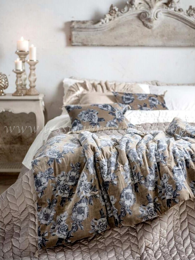 Blanc Mariclo trapuntino fondoletto in velluto serie Velvet Collection cm.90x200