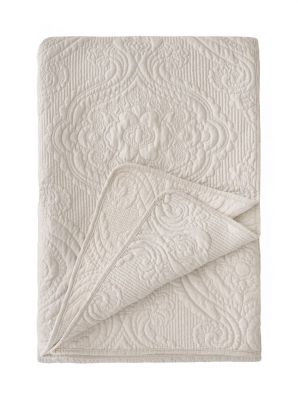 Blanc Mariclo trapuntino fondoletto serie Ricamo di cotone cm.60x240 colore beige
