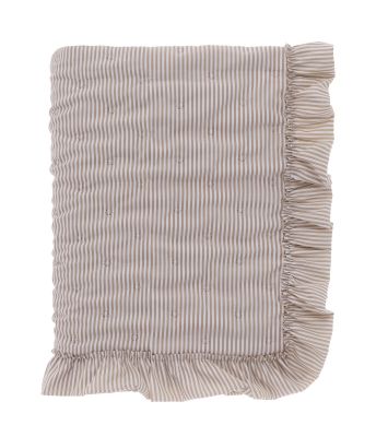 Blanc Mariclo trapuntino matrimoniale a righe serie Sogno Vichy colore beige