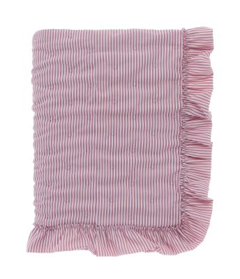 Blanc Mariclo trapuntino matrimoniale a righe serie Sogno Vichy colore rosa