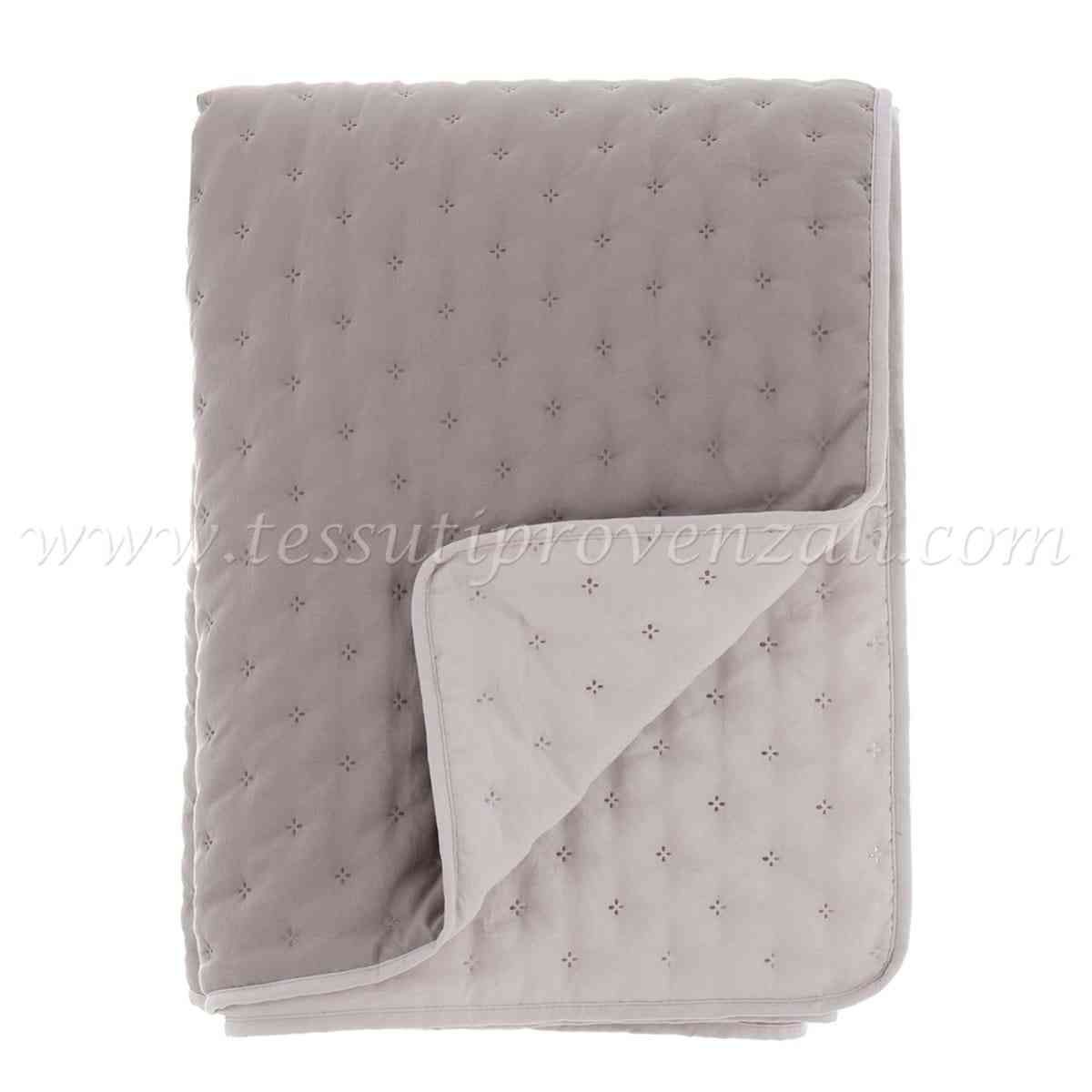 Blanc Mariclo trapuntino matrimoniale serie Bicolore reversibile tortora / beige 120 gsm