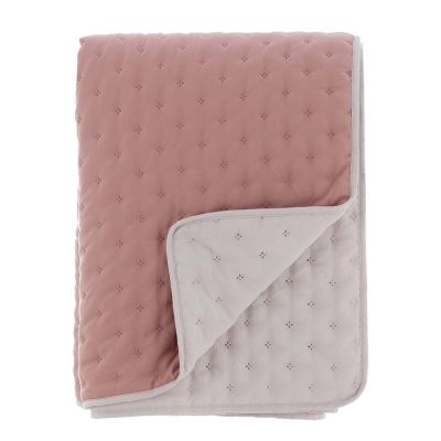 Blanc Mariclo trapuntino matrimoniale serie Bicolore reversibile rosa salmone / beige 120 gsm